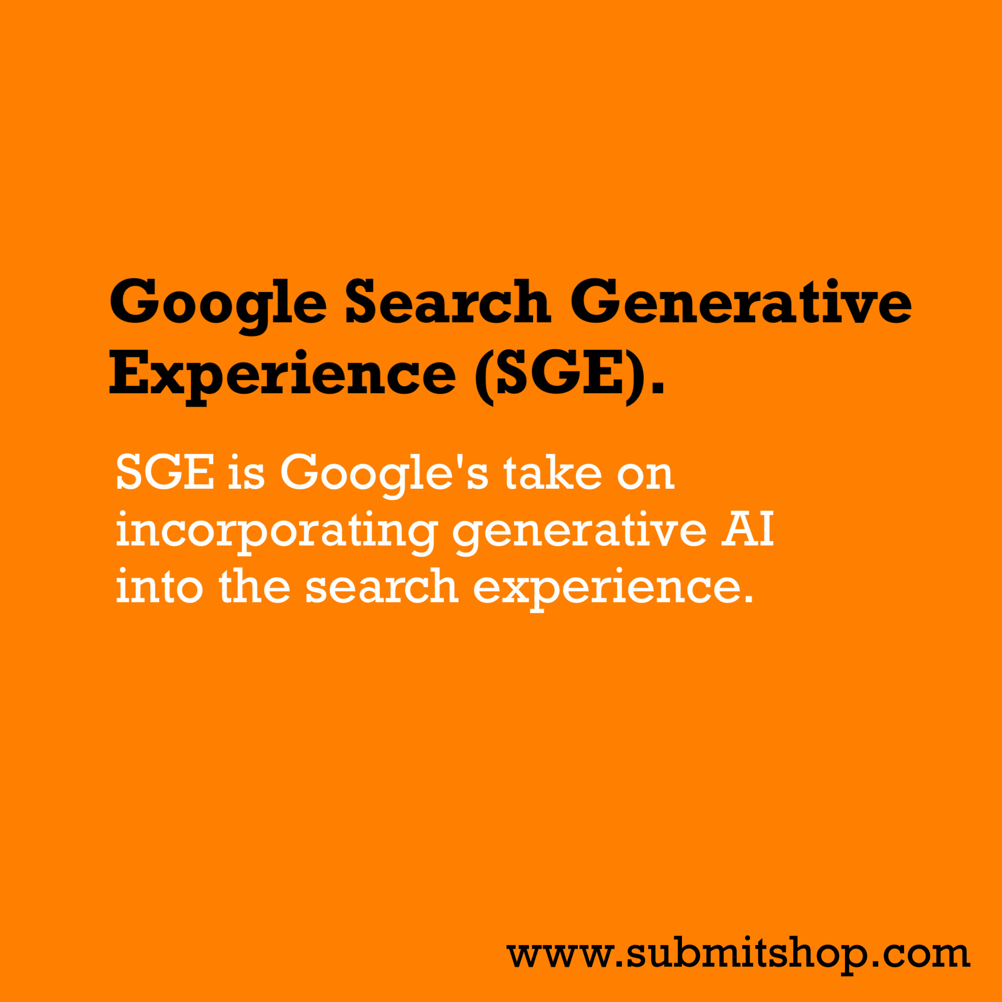 Google Search Generative Experience (SGE)