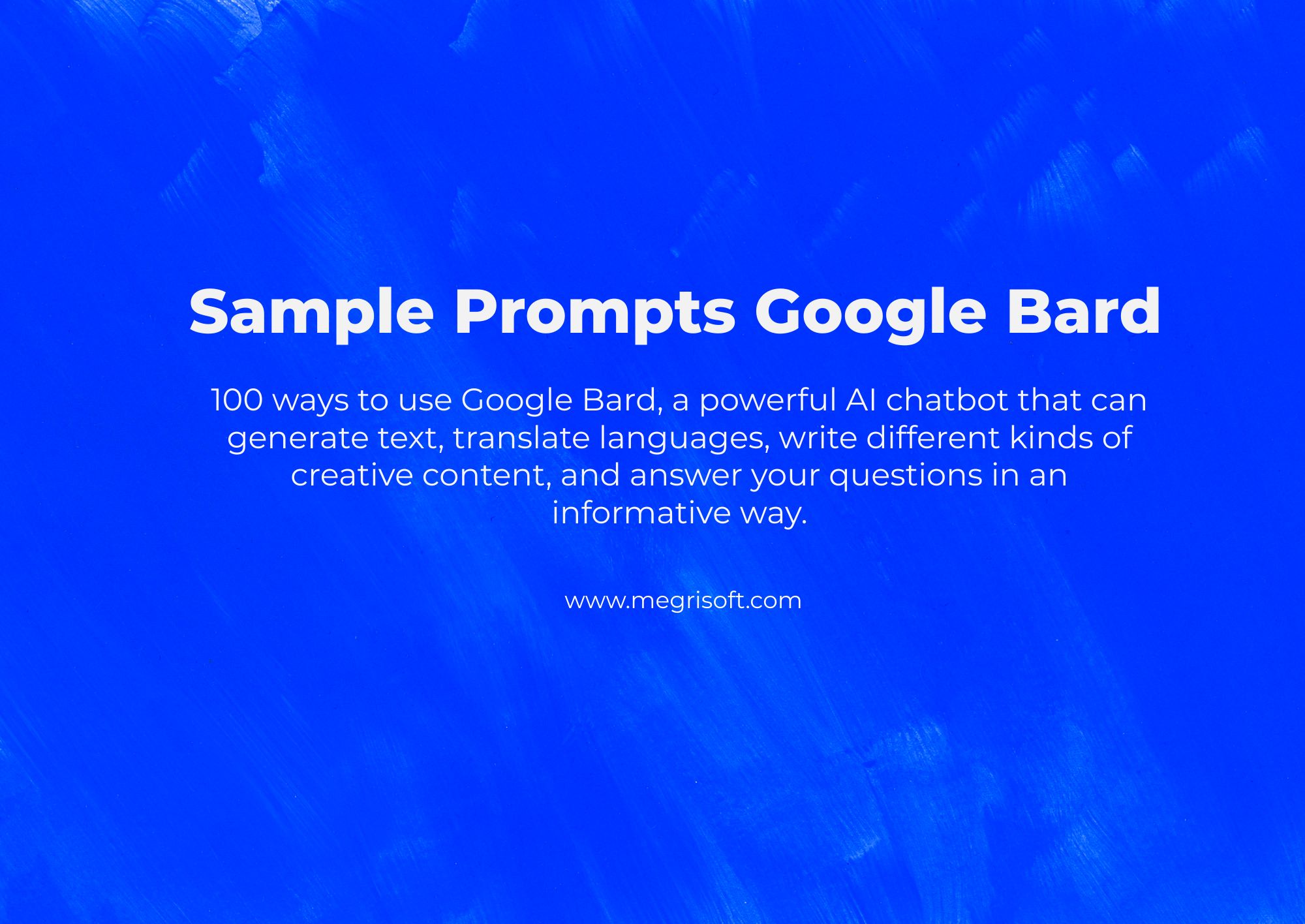 Sample Prompts Google Bard